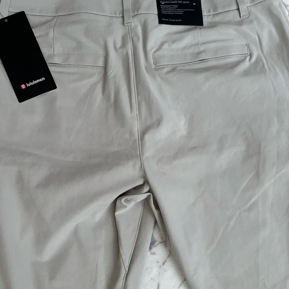 Lululemon Men's ABC Slim-Fit 5 Pocket Pant Warpstreme Grey Size 36 NEW - Picture 6 of 10